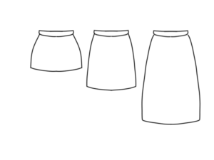 Choisir la longueur d'une jupe