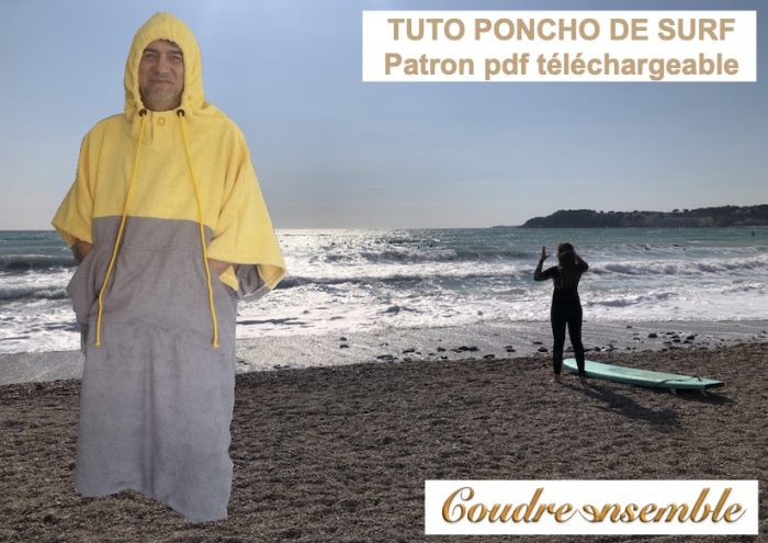 Tuto et patron pdf poncho de surf