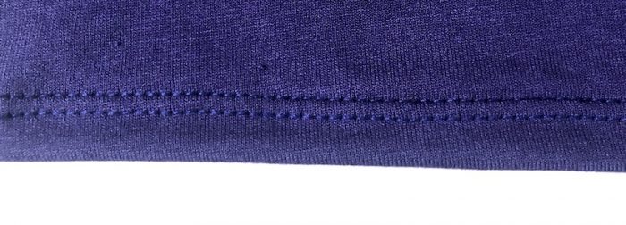 faire l'ourlet du pyjama avec un point de recouvrement